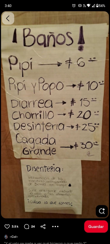 Gobierno municipal de Juárez anuncia nuevos precios de cagar en baños públicos